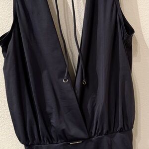 BCBGeneration Black bathing suit open front